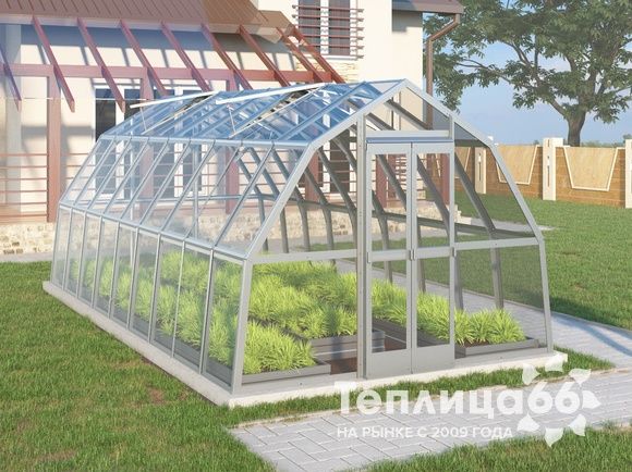 Теплица Рада Исеть под стекло, 3x6 метра