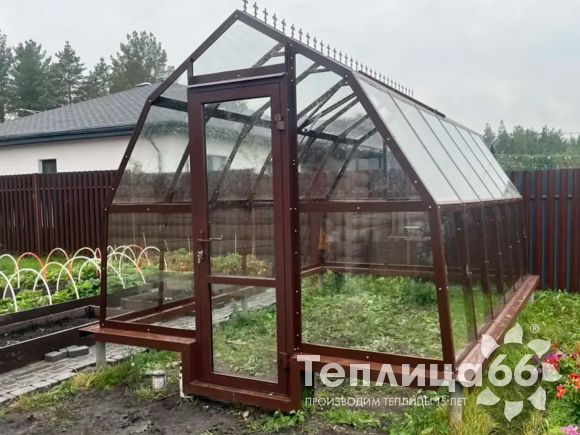 Теплица Рада Исеть под стекло, ширина 3,0 м. (калькулятор)
